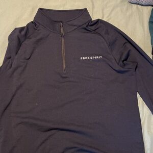 Free Spirit Navy Quarter-Zip Pullover